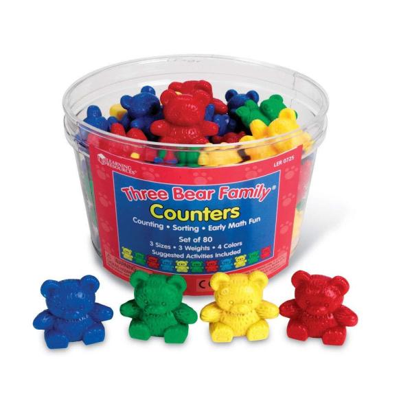 Learning Resources Three Bear Family Counters (Set...