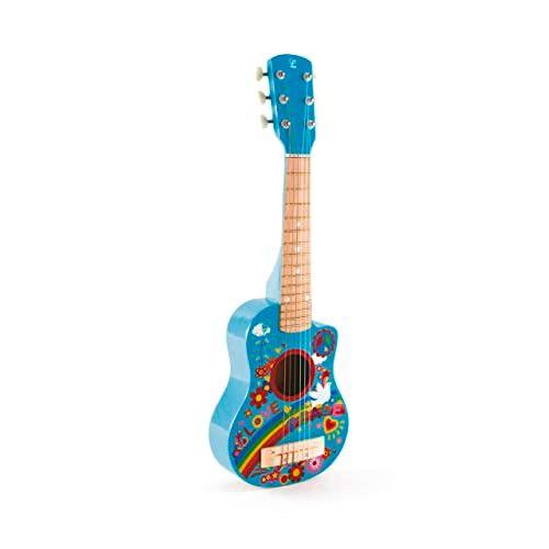 Hape(ハペ) マイファーストギター フラワーパワー 3才以上 木製 楽器 おもちゃ E0600