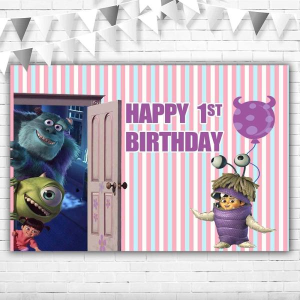 Monster Inc Birthday Party Supplies for Girl 5x3ft...