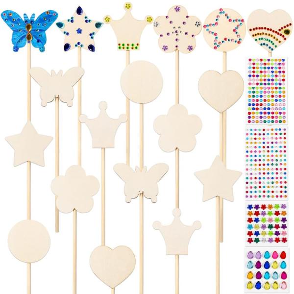 Pllieay Princess Fairy Wands Kit Include 18 Pieces...