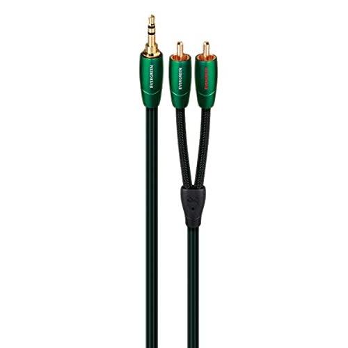 AudioQuest EVERGREENオーディオインターコネクト3.5mm ー 2 RCA 5m