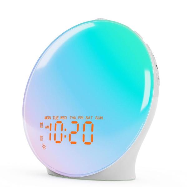 Wake Up Light Sunrise Alarm Clock for Kids, Heavy ...