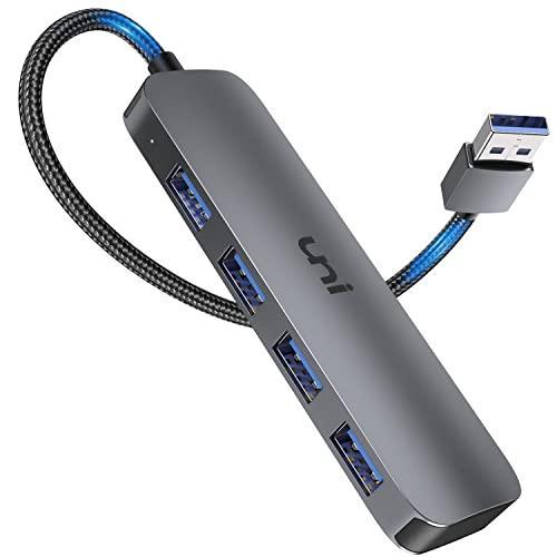 USB Hub 3.0, uni 4ーPort USB Splitter for Laptop, U...