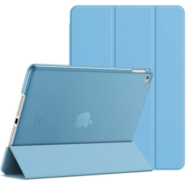 JEDirect iPad Air 2 ケース 三つ折スタンド オートスリープ機能 (ブルー)