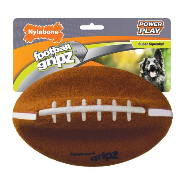 Nylabone Power Play Dog Felt Football Gripz 8.5&quot;