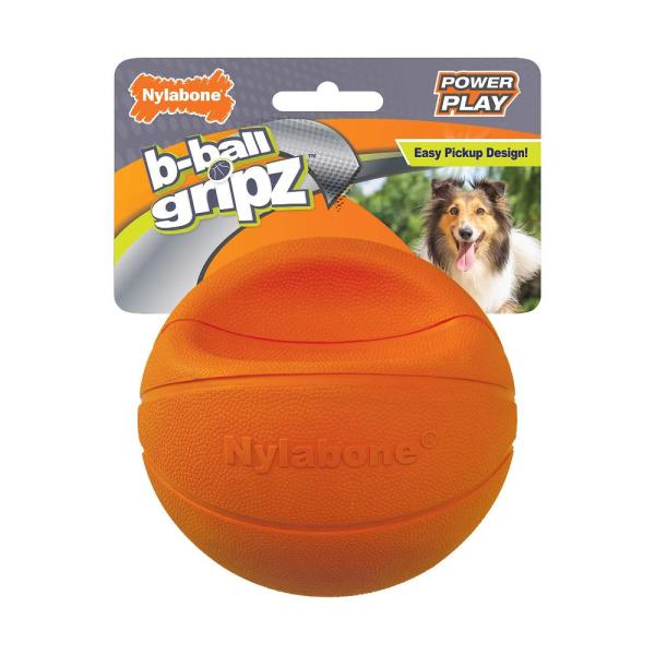 Nylabone Power Play Dog バスケットボール BーBall Gripz バスケッ...