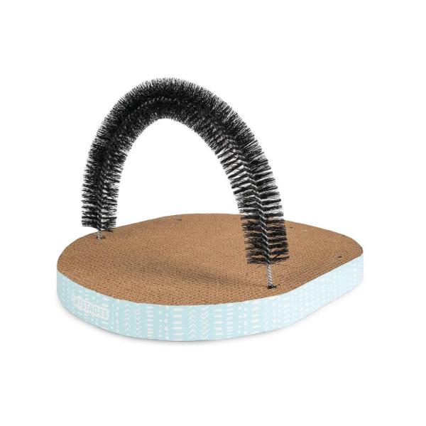 Catstages Scratch &amp; Groom Corrugated Cat Scratch P...