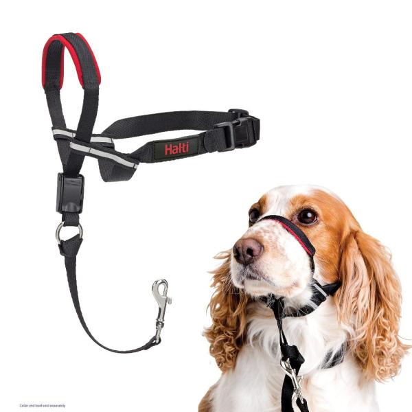 Halti Optifit ヘッドカラー 犬 引っ張り防止 首輪 中型犬 ブラック Mサイズ
