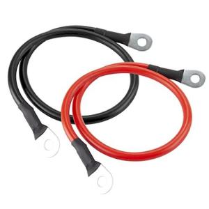 Cartman 6 AWG バッテリーケーブル 6ゲージ 20インチ パワーインバーターケーブル 3/8インチ ラグ 車 マリン ソーラー ATV 芝