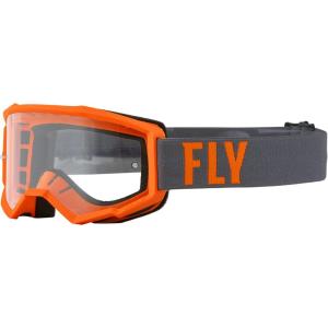 Fly Racing 2022 Youth Focus Goggles (Grey/Orange C...