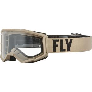 Fly Racing 2022 Youth Focus Goggles (Khaki/Brown C...