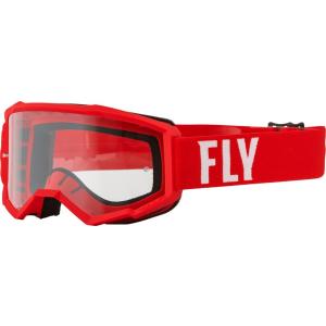 Fly Racing 2022 Youth Focus Goggles (Red/White Cle...