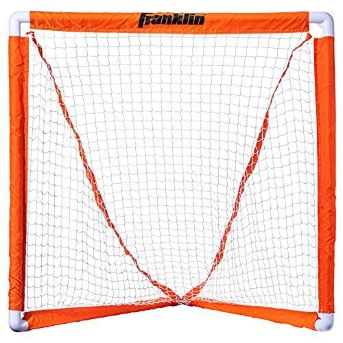 Franklin Sports ユースラクロスゴール ? スモールキッズラクロスネット ポータブルラ...