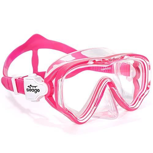 Seago Kids Swim Goggles Snorkel Diving Mask for Yo...