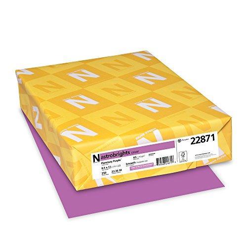 Astrobrights Colored Card Stock, 65 lbs., 8ー1/2 x ...