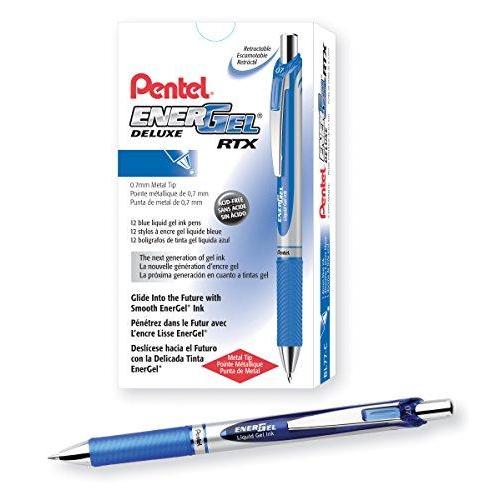 Pentel Gel Ink Pen, EnerGel RTX Gel Pens, 0.7 mm M...