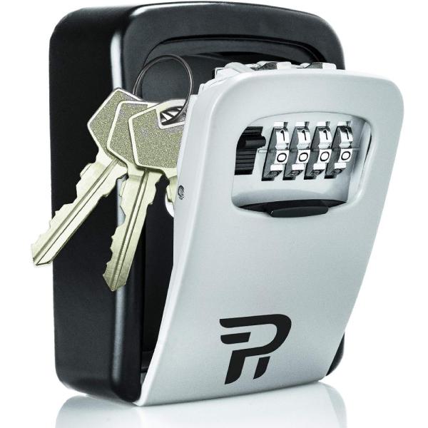 Rudy Run 屋外用キーロックボックス 壁取り付け 家の鍵用 鍵を隠す鍵隠し 防水キーセーフスト...
