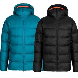 マムート MAMMUT ダウンジャケット アウター メンズ Down Jacket Outer Mens 軽量 撥水 アウトドア シンプル ベーシック ブラック黒ブルー M L XL XXL｜st-king