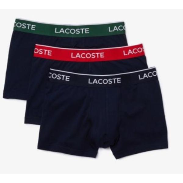 LACOSTE ラコステ コントラストカラーデザイン3パックボクサーパンツ 5H3401-10 メン...