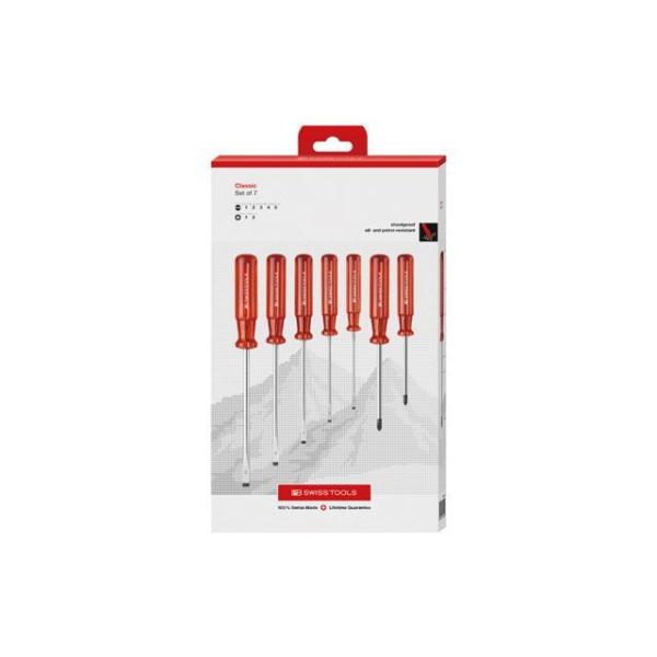 PBSWISSTOOLS ハンドツール 250CBB 7本組 クラッシックグリップ ドライバーセット...