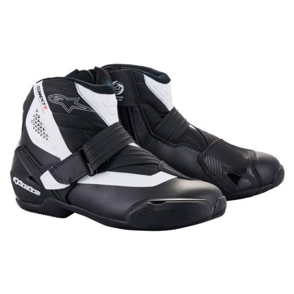 Alpinestars ライディングブーツ SMX-1 Rv2 ブーツ（ブラック/ホワイト） サイズ...