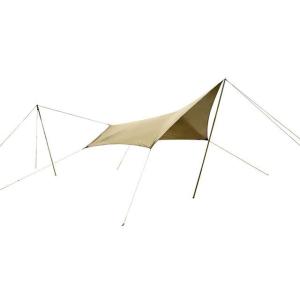 正規品／ogawa タープ システムタープペンタ3×3（サンドベージュ×ダークブラウン） キャンパルジャパン キャンプ