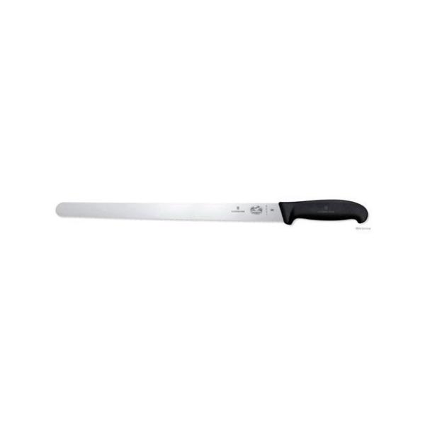 正規品／Victorinox 野外調理用品 ウェーブナイフ ブラック36cm ＃5.4233.36G...