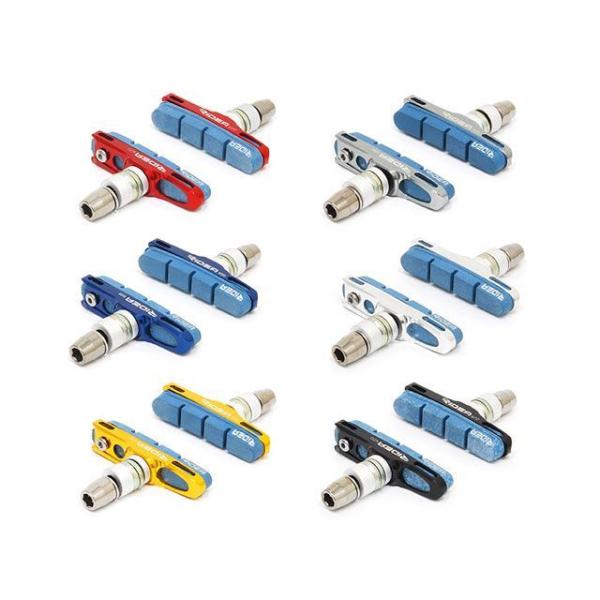 RIDEA パーツ BSFW20 V-Brake Shoes カラー レッド リデア（自転車）