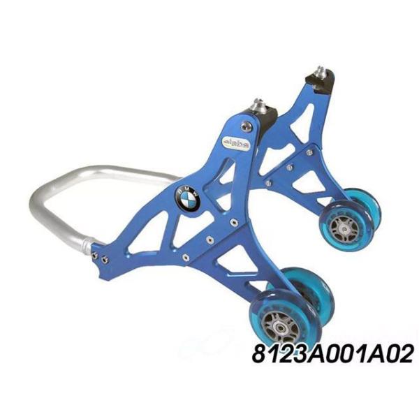 alpha Racing メンテナンススタンド アルミ アジャスタブルフロントスタンド ブルー アル...