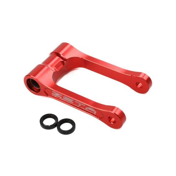 ZETA CRF250RALLY 車高調整キット ロワーリングリンク（レッド） ジータ