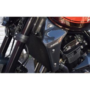 ストライカー ラジエターサイドシュラウドカーボン平織 Z900RS CAFE STRIKER（ストライカー） エアロデザインSAD ラジエター サイド