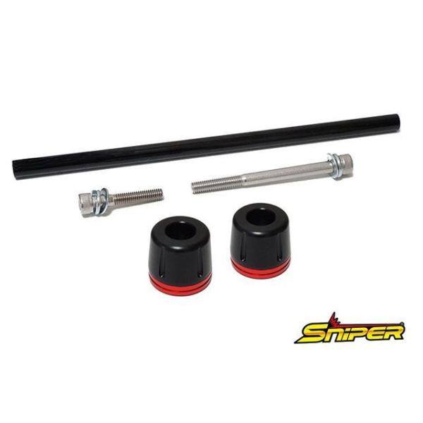 SNIPER スライダー類 NINJA ZX-25R ZX-4R フロント アクスルスライダー 赤 ...