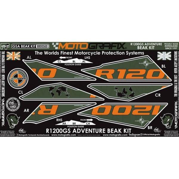 MOTOGRAFIX R1200GS Adventure ドレスアップ・カバー BEAK PROTE...