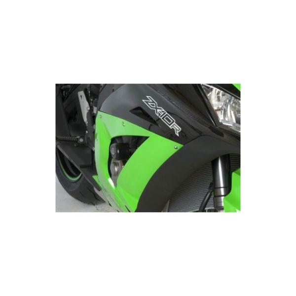 R&amp;G ZX-10R スライダー類 エアロクラッシュプロテクター ブラック アールアンドジー