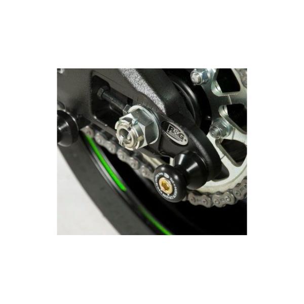 R&amp;G ZX-10R ZX-6R（636） その他ステップ関連パーツ オフセットコットンリール ブラ...