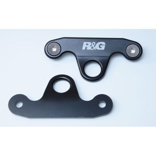 R&amp;G ZX-10R 輸送用品 タイダウンフック 左右セット ブラック アールアンドジー