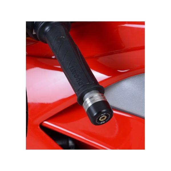 R&amp;G Panigale V4/V4S ハンドル関連パーツ バーエンドスライダー ブラック アールア...