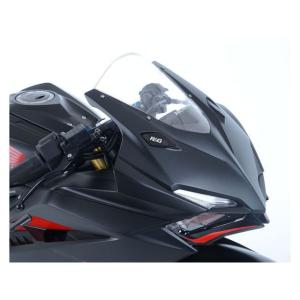 正規品／R&G CBR250RR その他ハンドル関連パーツ ミラーブランキングプレート ブラック アールアンドジー バイク｜st-ride