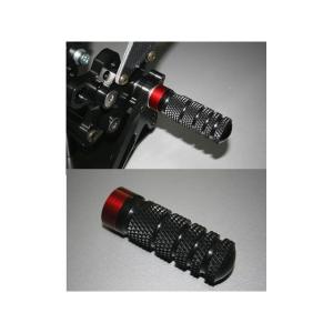 KOOD製 アルミステップバー 左右 赤 在庫有 即納 社外 新品 バイク