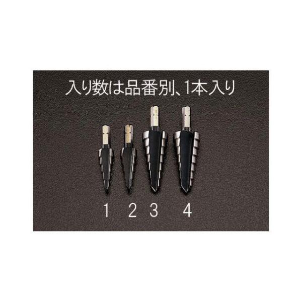 ESCO 電動工具 9-21mm ステップドリル（1/4”六角軸・HSS） エスコ