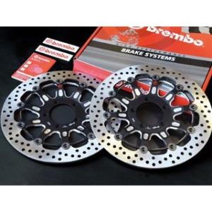 正規品／brembo CBR1000RRファイヤーブレード ディスク Groove フローティングディスク 左右セット DIA320 HONDA ブ…｜st-ride