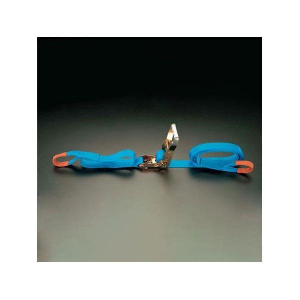 ESCO 作業場工具 50mmx10.0m/1250Kg ベルト荷締機（ラチェット式） エスコ バイ...