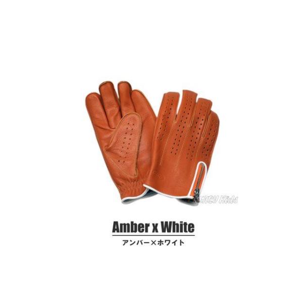 GMG レザーグローブ GMG-02 パンチング（アンバー） サイズ XL GMG