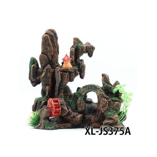 ALFA TEC アクアリウム用品 XL-JS375A 渓谷/水車（中） 水槽 ケージ 飼育ケース ...