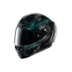 正規品／NOLAN フルフェイスヘルメット X-lite X-803RS ULTRA CARBON ストーナー スーパーヒーロー（グリーン&レッド）…｜st-ride