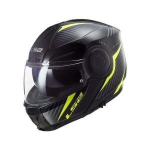 正規品／LS2 HELMETS システムヘルメット（フリップアップ） SCOPE（スキッドブラックイエロー） サイズ：M エルエスツーヘルメット バ…｜st-ride