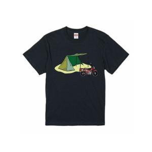 Moto Megane カジュアルウェア ポップファイアー×Moto Megane オリジナルTシャツ（ネイビー） サイズ M モトメガネ