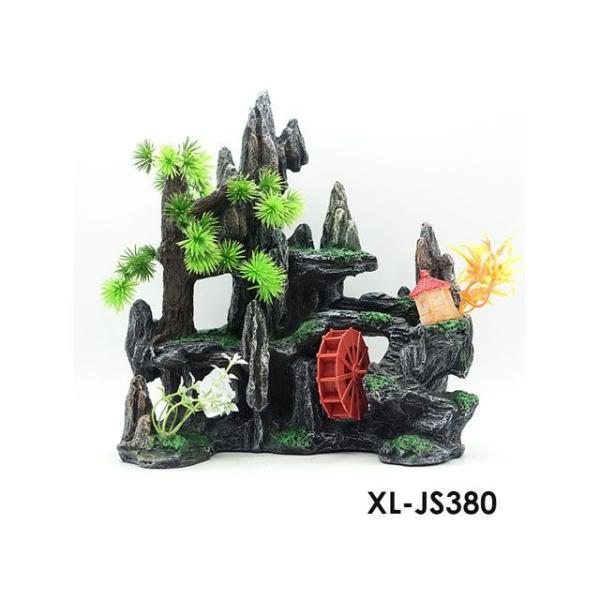 ALFA TEC アクアリウム用品 XL-JS380 渓谷/水車（中）水槽 ケージ 飼育ケース イン...