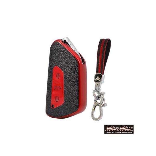 MADMAX 内装パーツ・用品 フォルクスワーゲン専用 レザー調 TYPE G 3ボタン式 TPUソ...