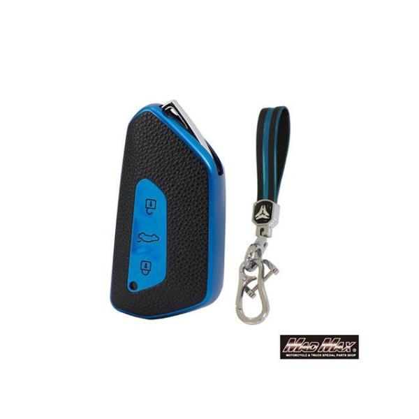 MADMAX 内装パーツ・用品 フォルクスワーゲン専用 レザー調 TYPE G 3ボタン式 TPUソ...